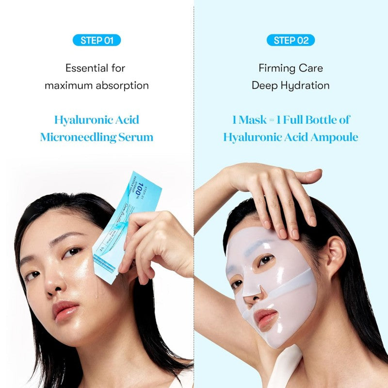 VT Cosmetic Hyaluronic Reedle Shot 100 2-Step Hydrogel Mask 1pcs