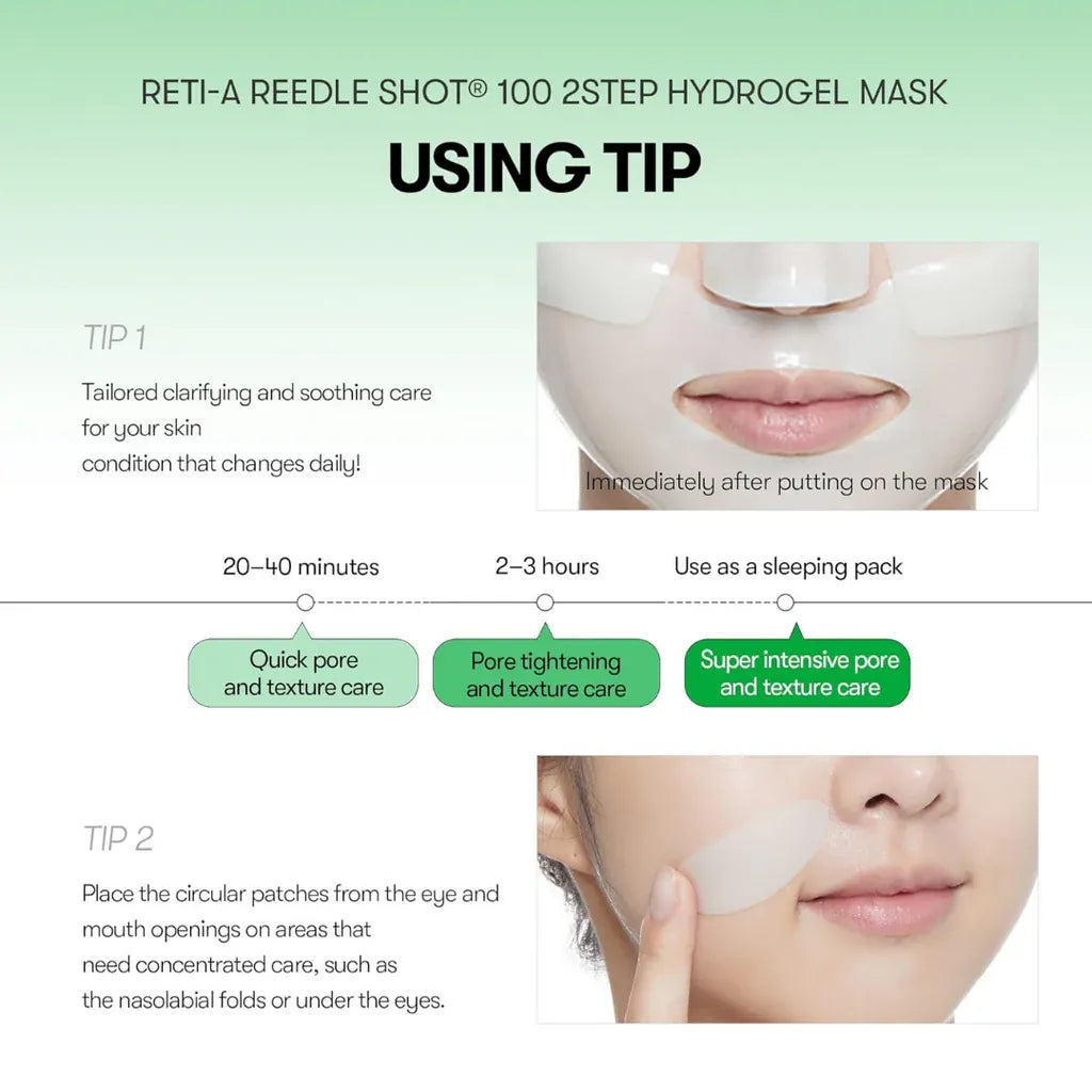 VT Reti-A Reedle Shot 100 2-Step Hydrogel Mask 1pcs