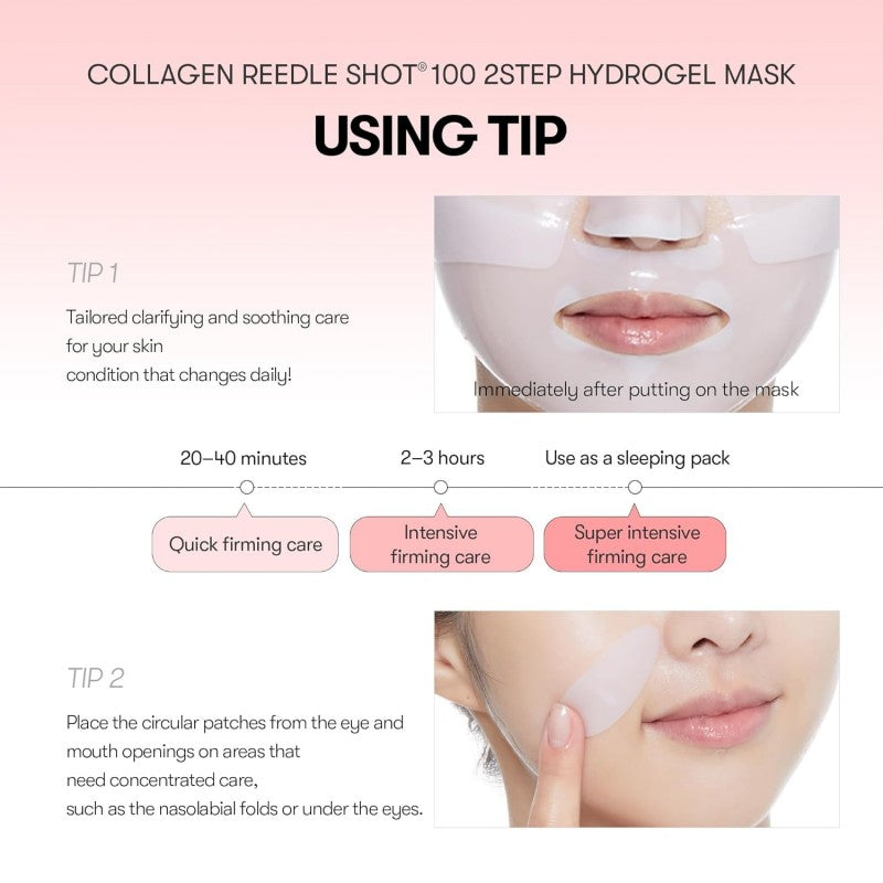 VT Collagen Reedle Shot 100 2Step Hydrogel Mask 1pcs
