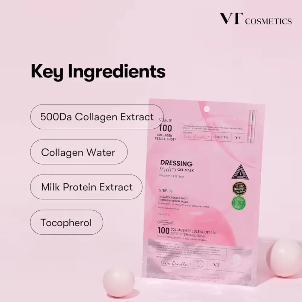 VT Collagen Reedle Shot 100 2Step Hydrogel Mask 1pcs