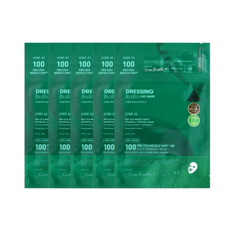 VT Cosmetics Pro Cica Reedle Shot 100 2 Step Hydrogel Mask 4pcs