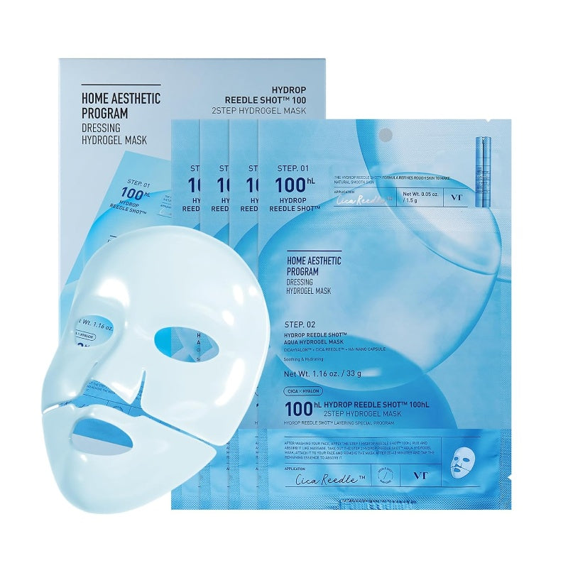 VT Hydrop Reedle Shot 100 2-Step Hydrogel Facial Mask 4pcs