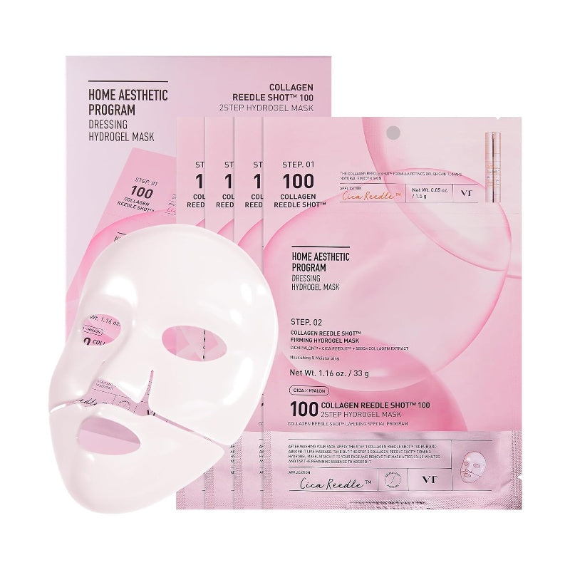 VT Collagen Reedle Shot 100 2-step Hydrogel Mask 4pcs