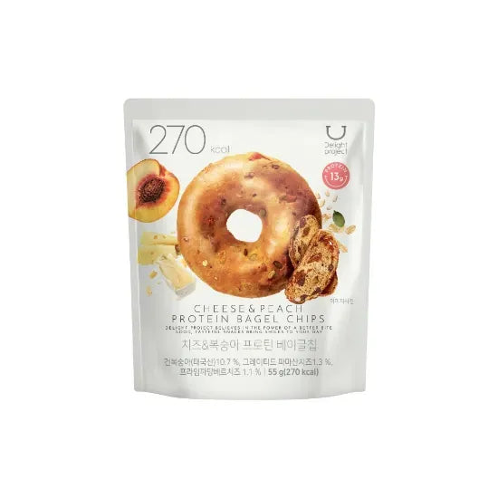 Delight Project Protein Bagel Chip Cheese & Peach 55g