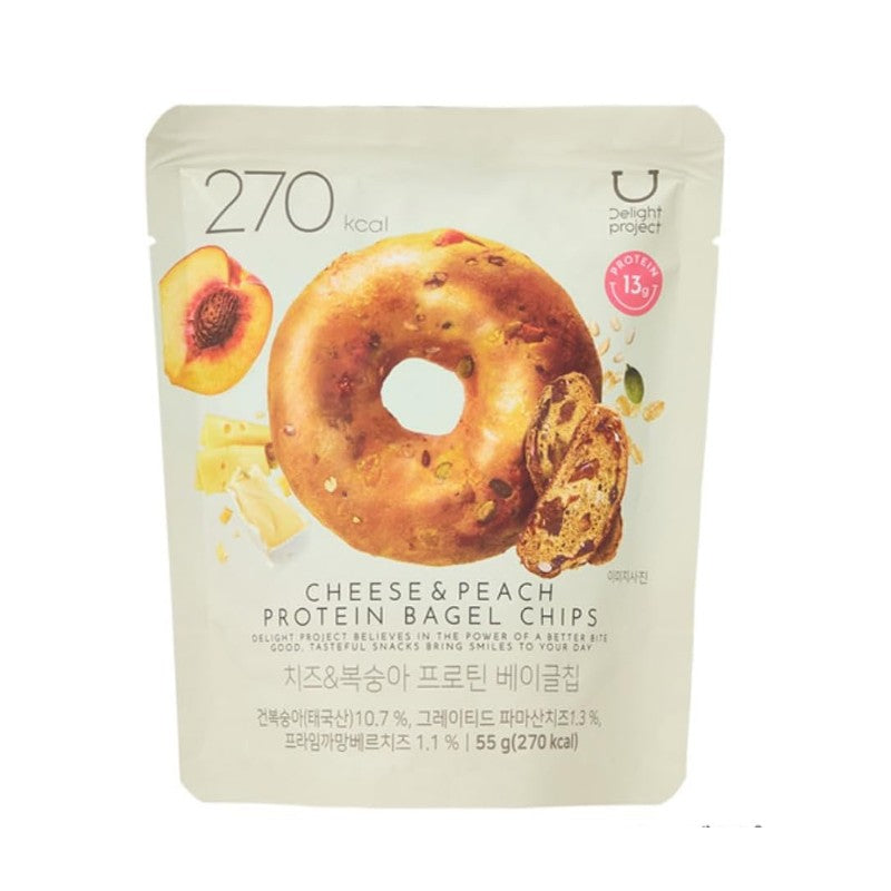 Delight Project Protein Bagel Chip Cheese & Peach