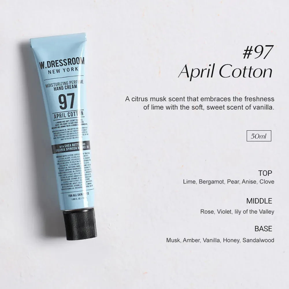 W.Dressroom Moisturizing Perfume Hand Cream No.97 April Cotton