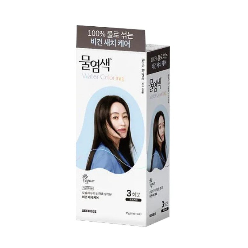 Seedbee Premium Water Dye Hair Color Dark Brown 3pcs