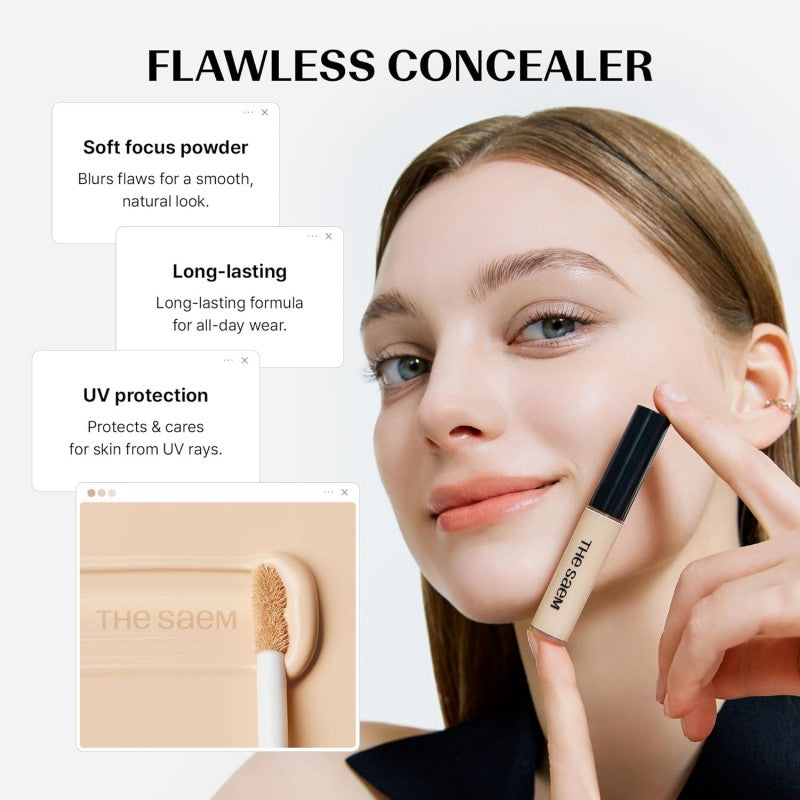 The Saem Cover Perfection Tip Concealer #01 Clear Beige