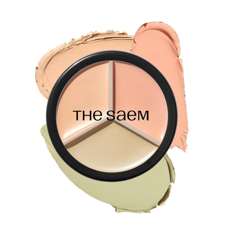 The Saem Cover Perfection Triple Pot Concealer #03 Correct Up Beige