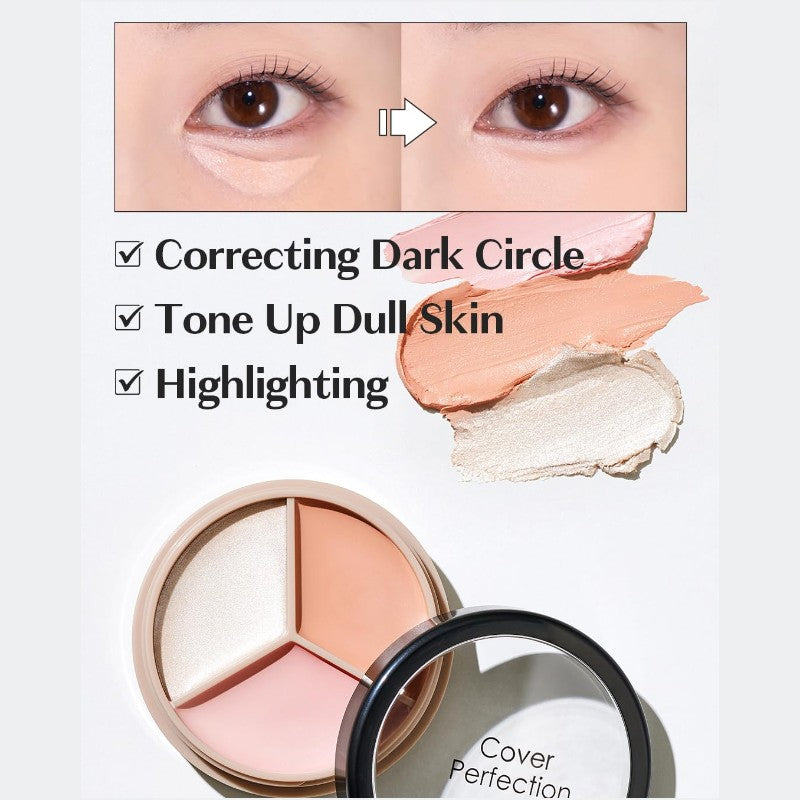The Saem Cover Perfection Triple Pot Concealer #05 Dark Up Beige