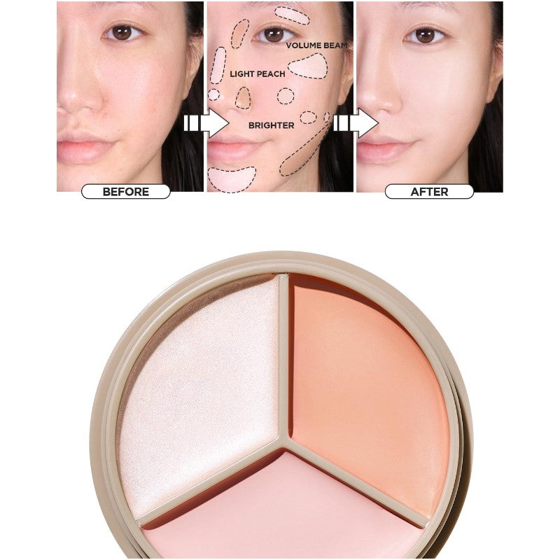 The Saem Cover Perfection Triple Pot Concealer #05 Dark Up Beige