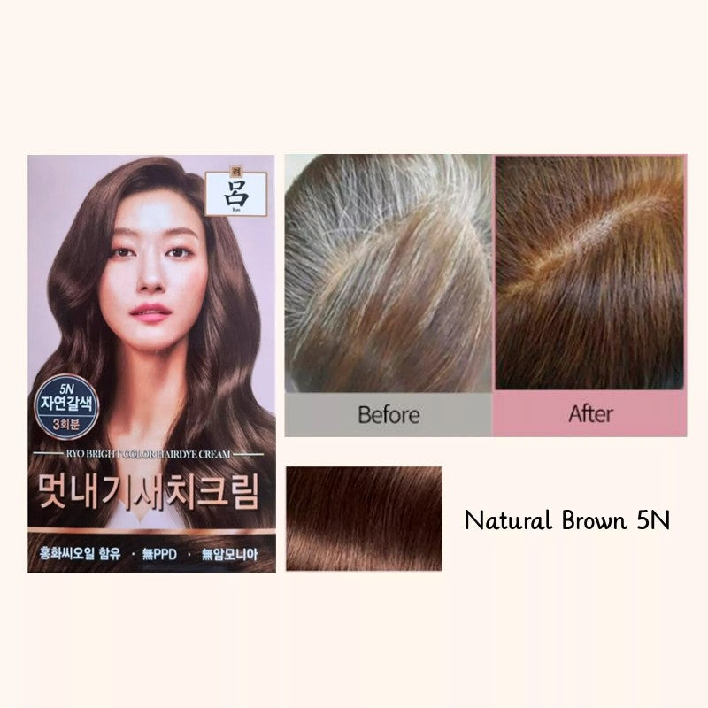 Ryo Hair Dye Color Cream #5N Natural Brown