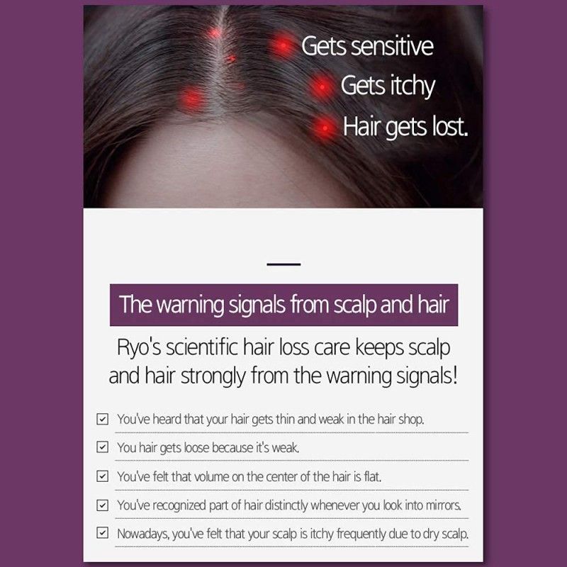 Ryo Hair Loss Care Shampoo For Sensitive Scalp 400ml