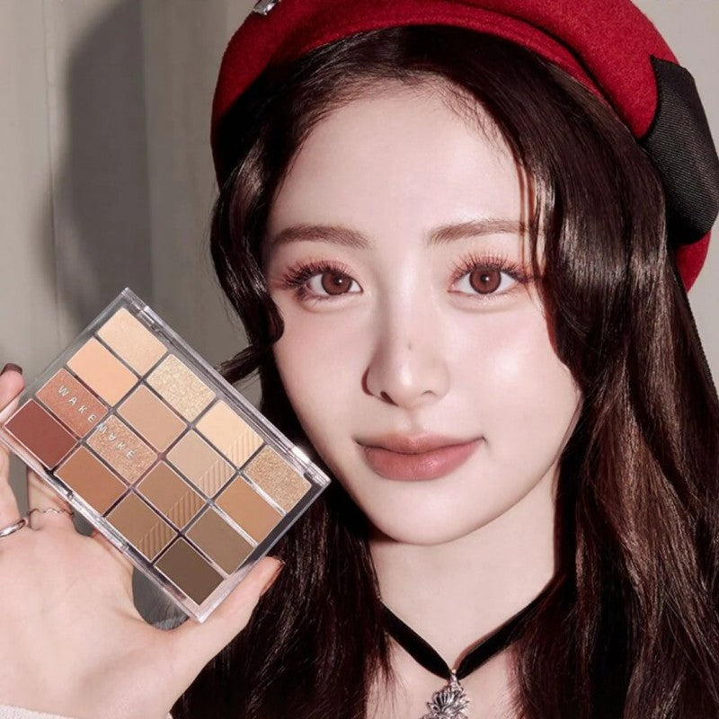 Wakemake Soft Blurring Eye Palette #14 Caramel Blurring 14g