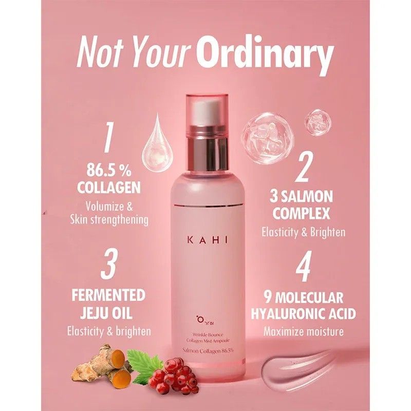 Kahi Seoul Wrinkle Bounce Collagen Ampoule Mist 120ml
