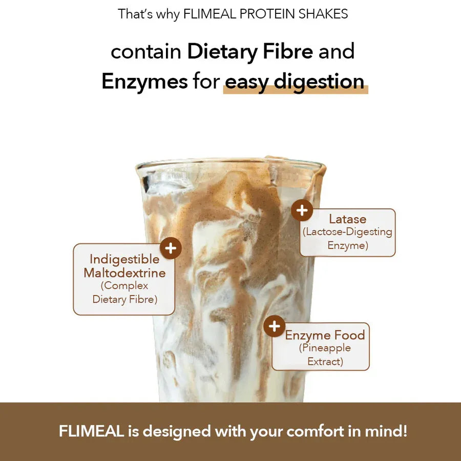 Flimeal Protein Shake Brown Mixed Grain Powder 45g