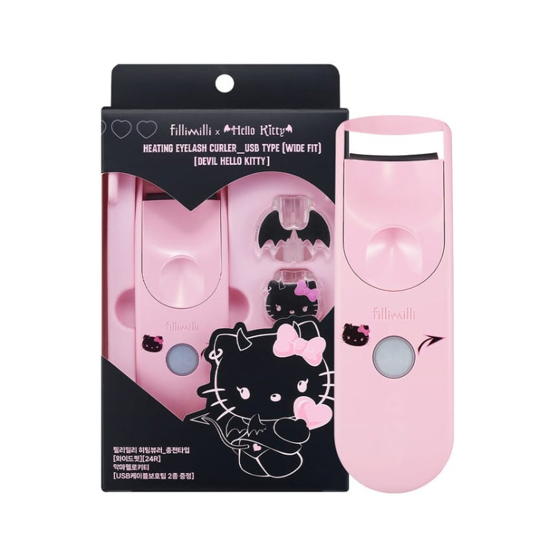 Fillimilli加热睫毛夹充电式加宽版恶魔Hello Kitty