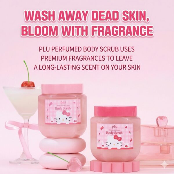 Plu x Hello Kitty Perfumed Sea Salt Scrub Body Wash Melrose 510g