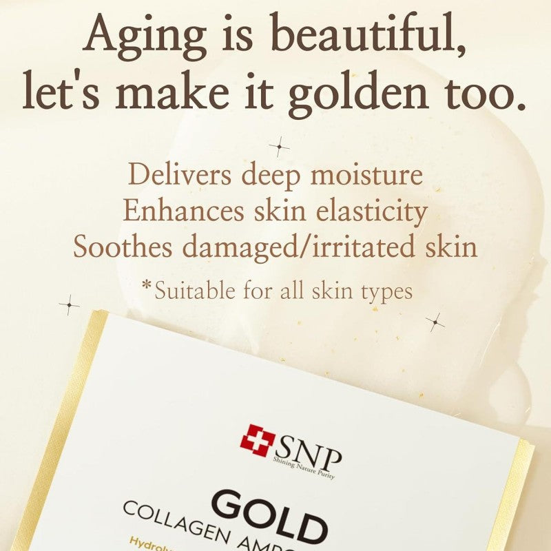 SNP Gold Collagen Ampoule Mask Sheet 1pcs