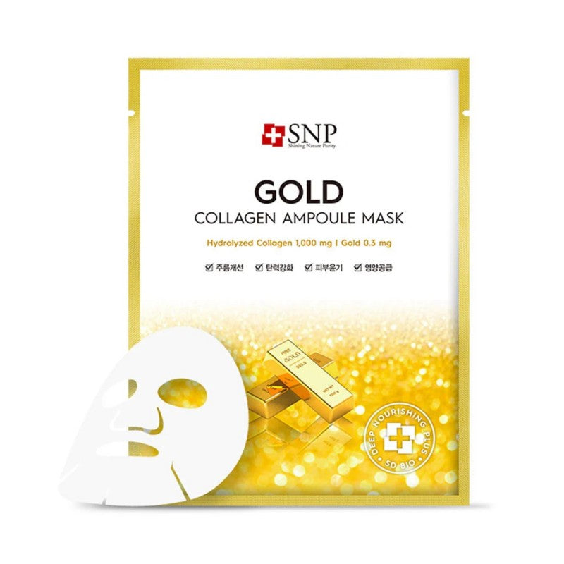 SNP Gold Collagen Ampoule Mask Sheet 1pcs