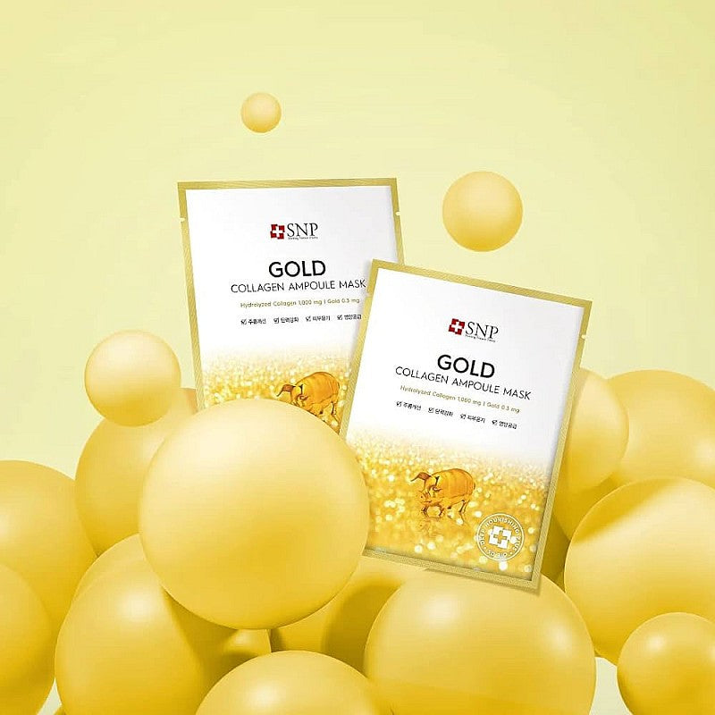 SNP Gold Collagen Ampoule Mask Sheet 1pcs