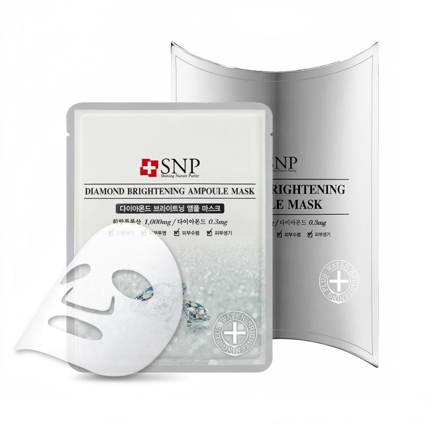 SNP Diamond Brightening Ampoule Mask 10pcs