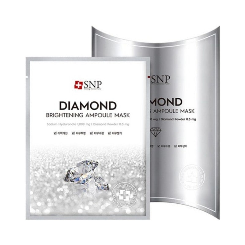 SNP Diamond Brightening Ampoule Mask 10pcs