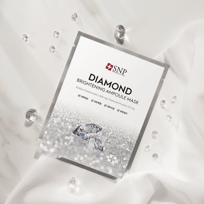 SNP Diamond Brightening Ampoule Mask 10pcs