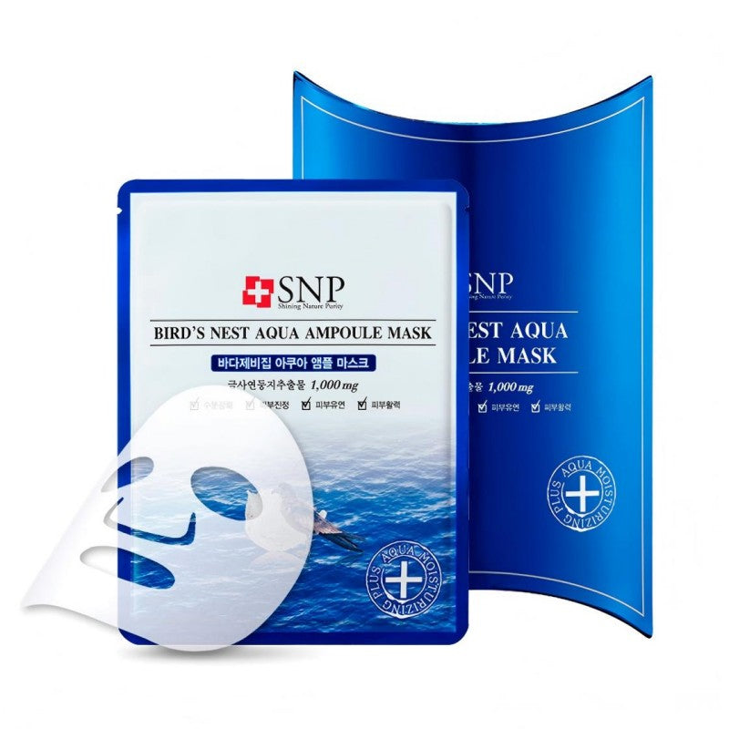 SNP Bird’s Nest Aqua Ampoule Mask 10pcs