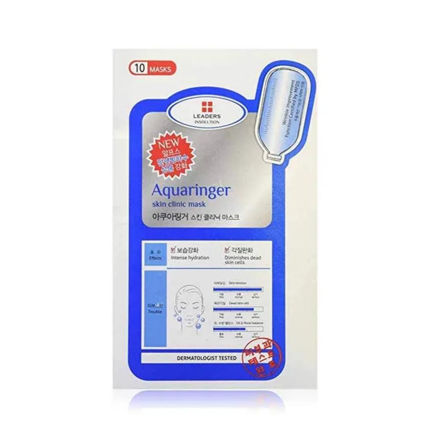 Leaders Insolution Aquaringer Skin Clinic Mask 10pcs