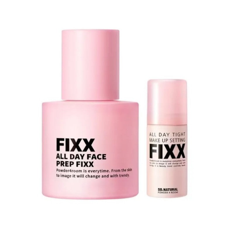 So Natural Fixx长效控油保湿妆前精华30ml( +全天面部定妆喷雾20ml )