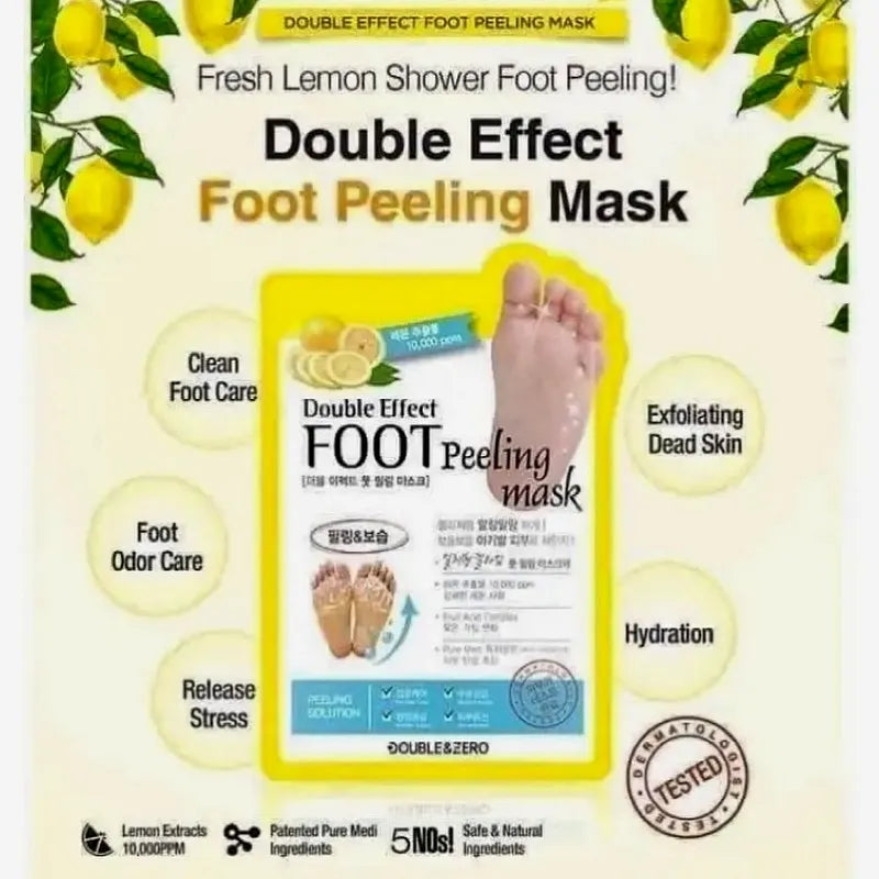 Double & Zero Double Effect Foot Peeling Mask 1pair