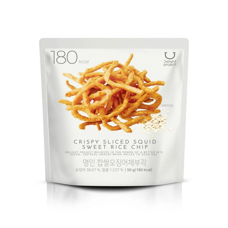 Delight Project Crispy Sliced Squid Sweet Rice Chip 50g