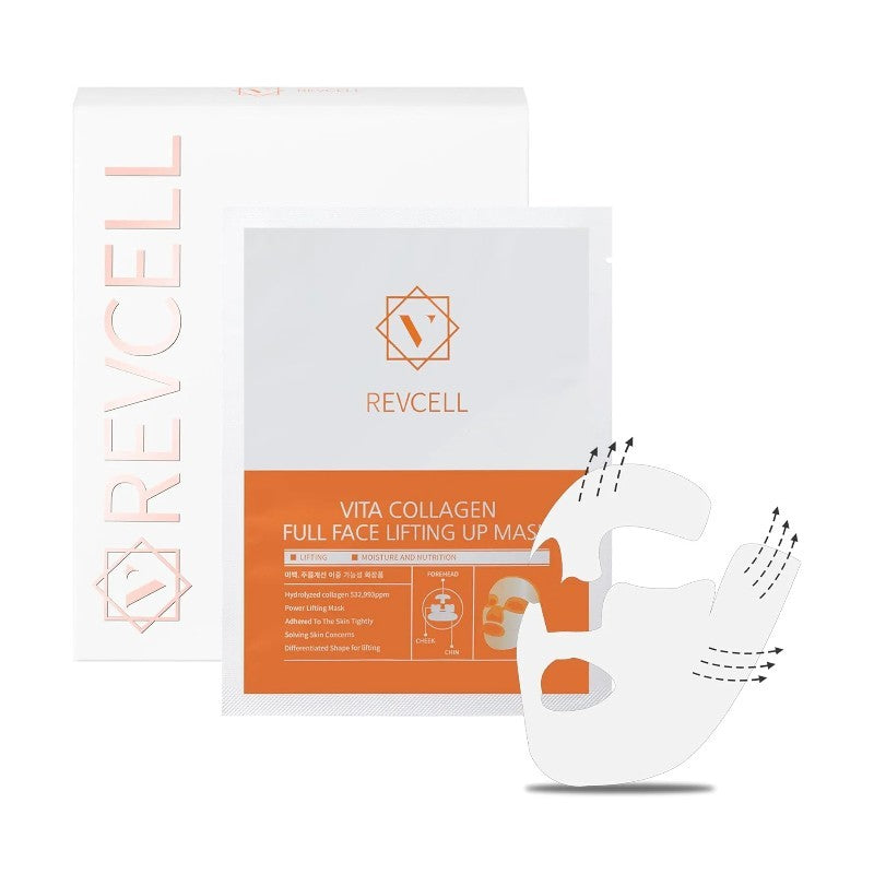 Revcell Vita Collagen Full Face Lifting Up Mask 5pcs