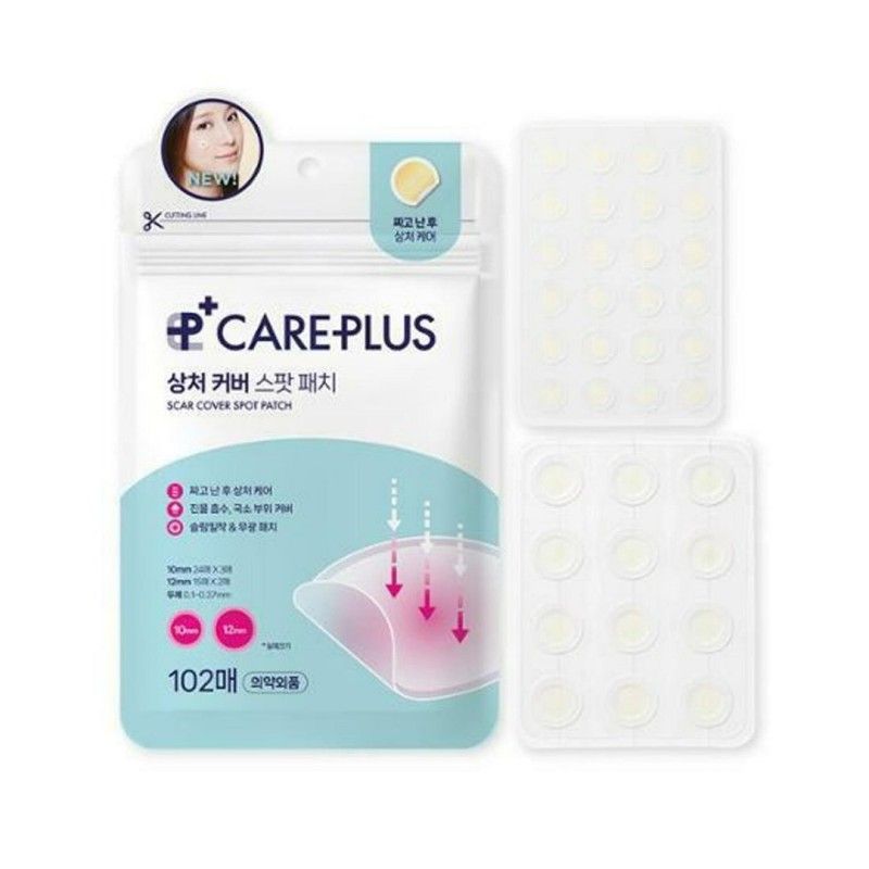 Olive Young Care Plus Spot Cover Patch Calming Clear Acne 102 Pads