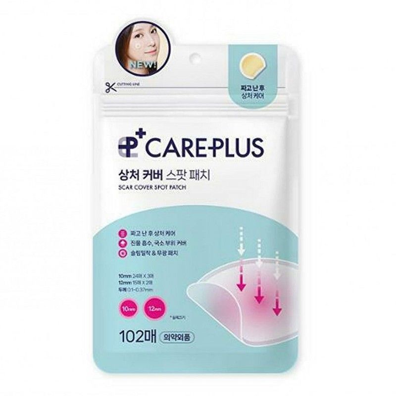 Olive Young Care Plus Spot Cover Patch Calming Clear Acne 102 Pads