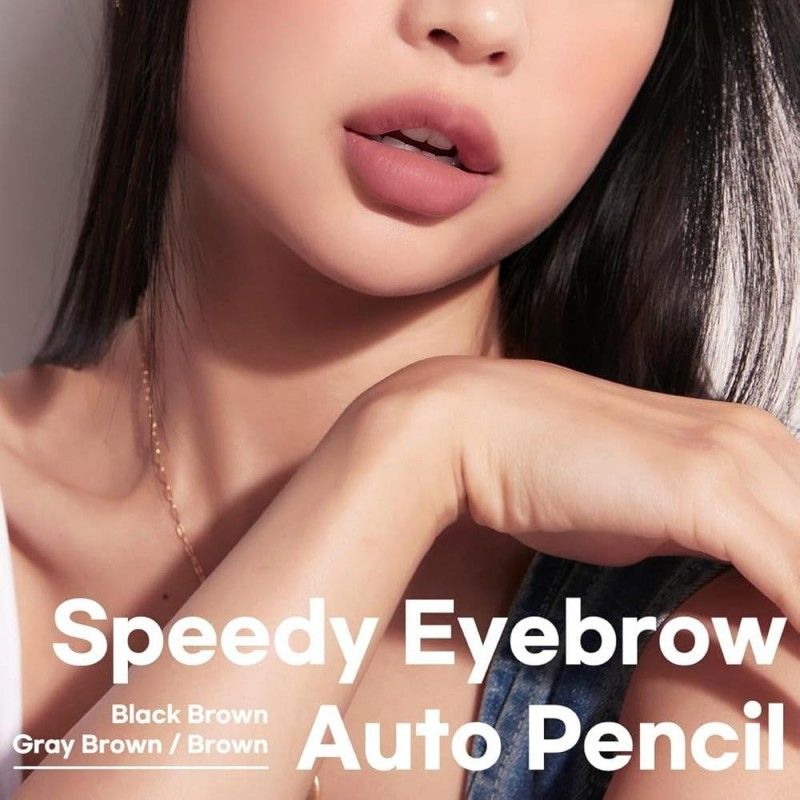 Peripera Speedy Eyebrow Auto Pencil #001 Black Brown