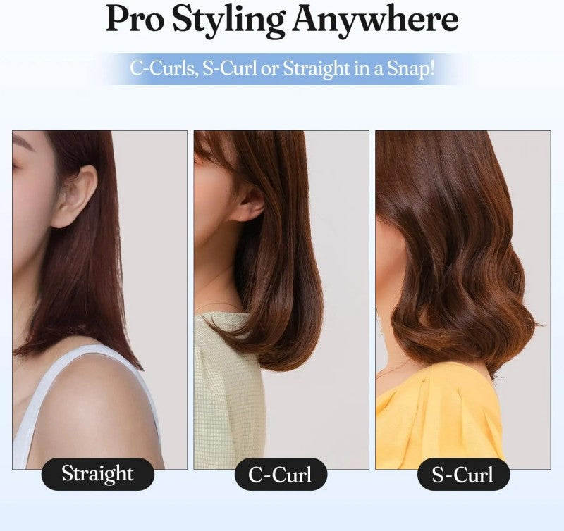 Vodana Mini Flat Iron Small Hair Straightener Blue