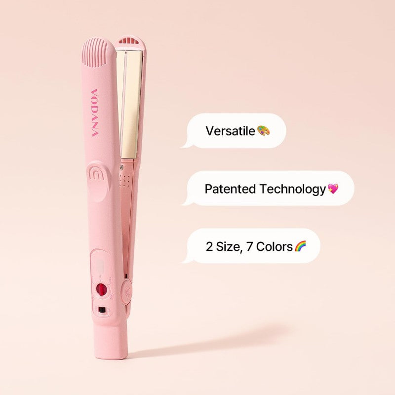 Vodana Mini Flat Iron Small Hair Straightener Pink
