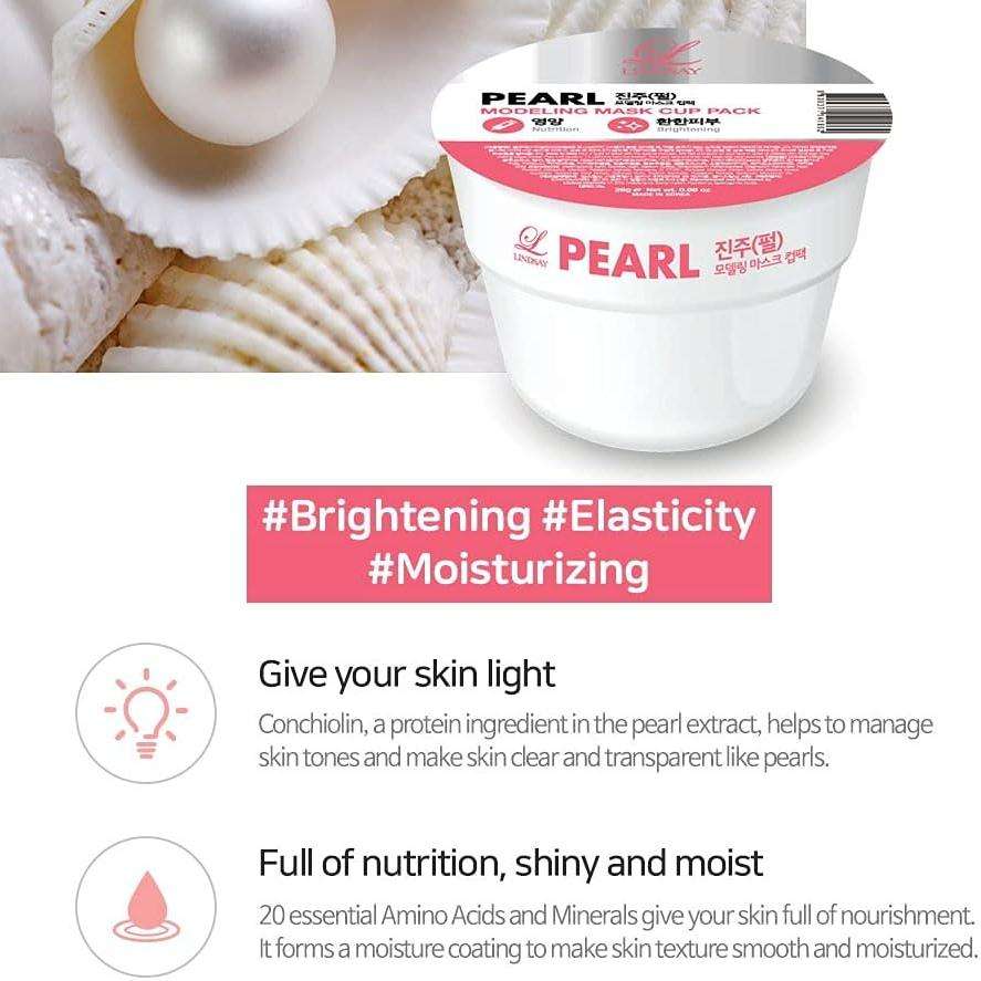 Lindsay Modeling Mask Cup Pack Pearl 28g