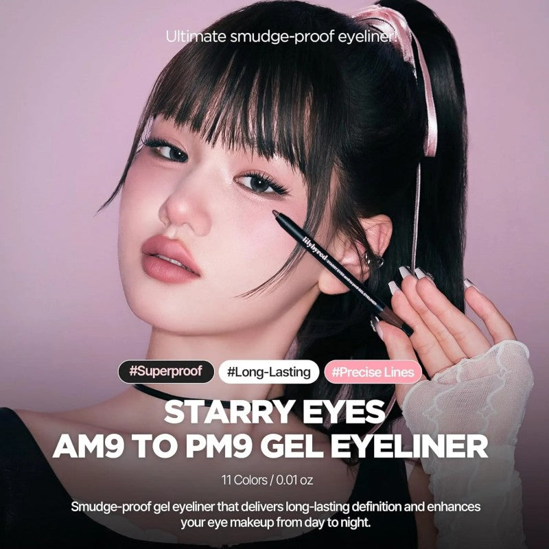 Lilybyred Starry Eyes Am9 to Pm9 Gel Eyeliner #06 Matt Black