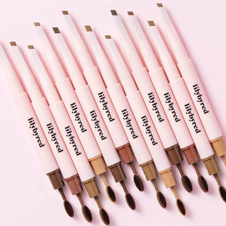 Lilybyred Hard Flat Eyebrow Pencil #02 Medium Brown
