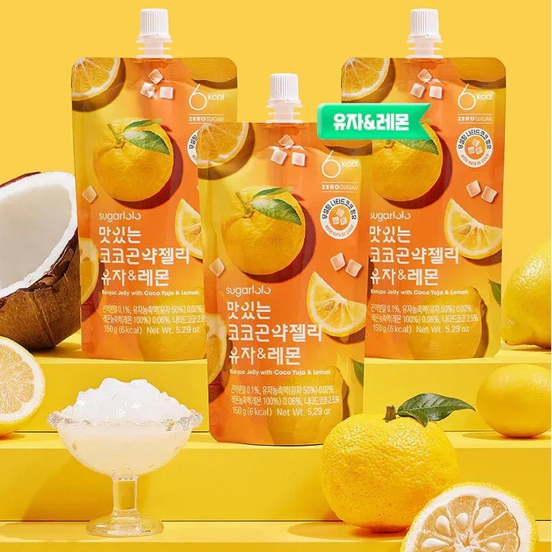 Sugarlolo Coco Konjac Jelly Yuja & Lemon 150g