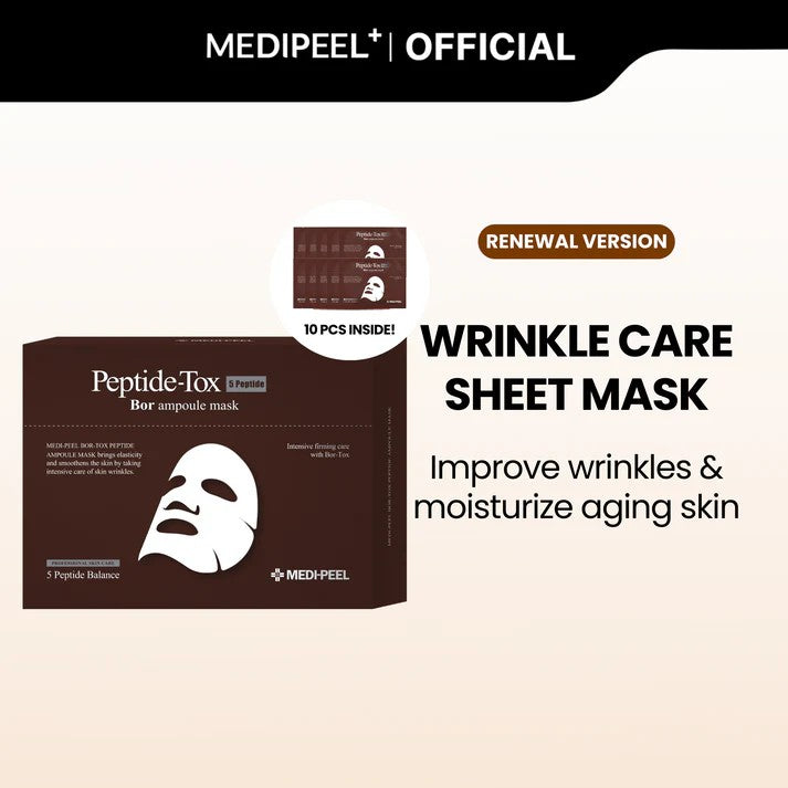 Medi Peel Peptide-Tox Bor Ampoule Mask 10pcs