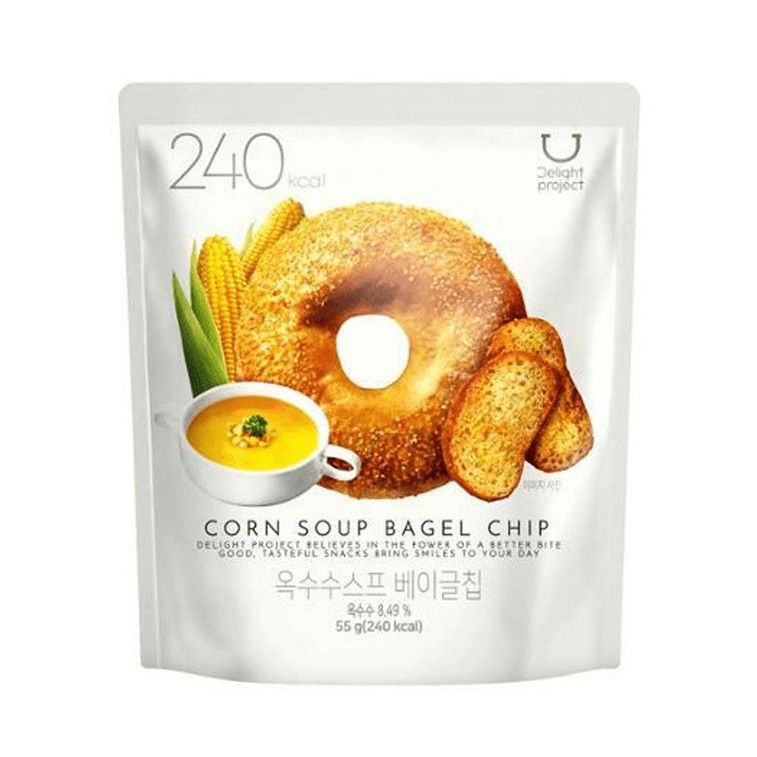 Delight Project Low Calorie Bagel Crackers Corn Chowder 55g