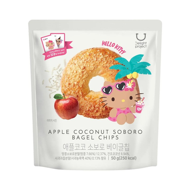 Delight Project Apple Coconut Soboro Bagel Chips Hello Kitty 50g