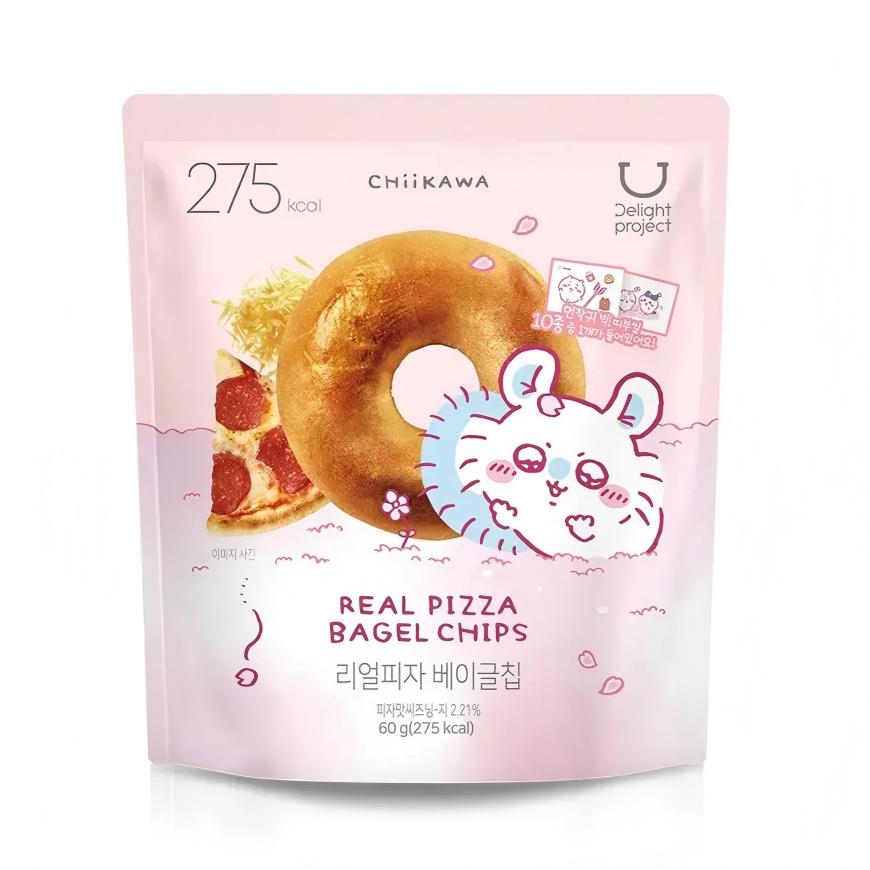 Delight Project Chiikawa Bagel Chips Real Pizza 60g
