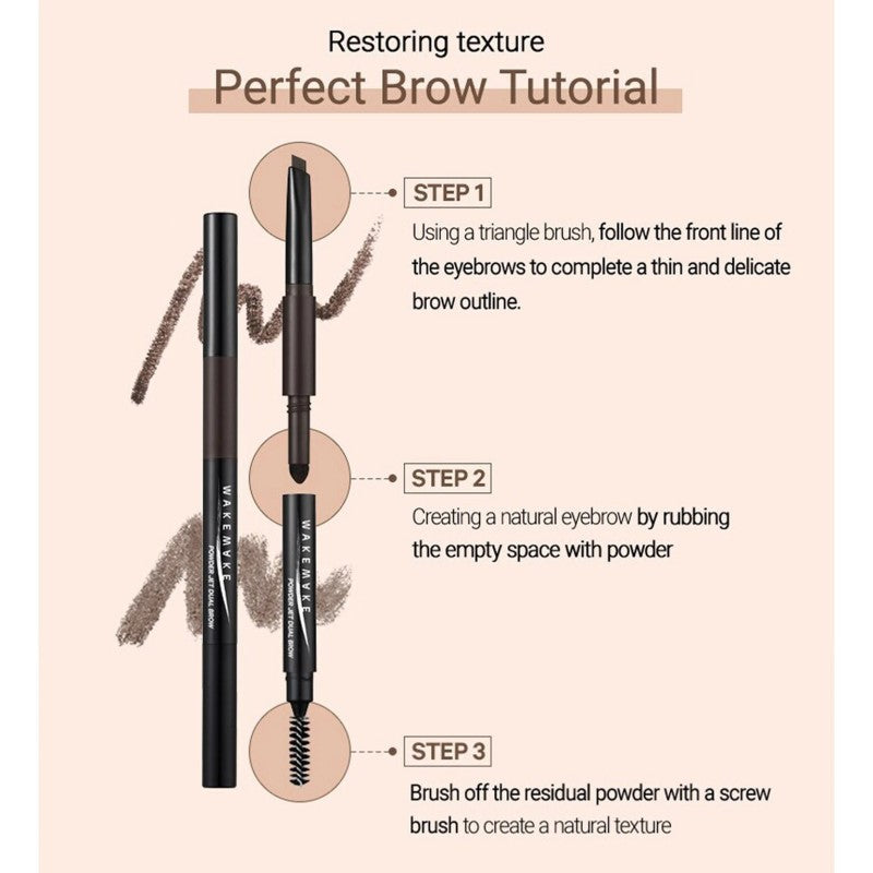 Wakemake Powder Jet Dual Brow #09 Gray Brown