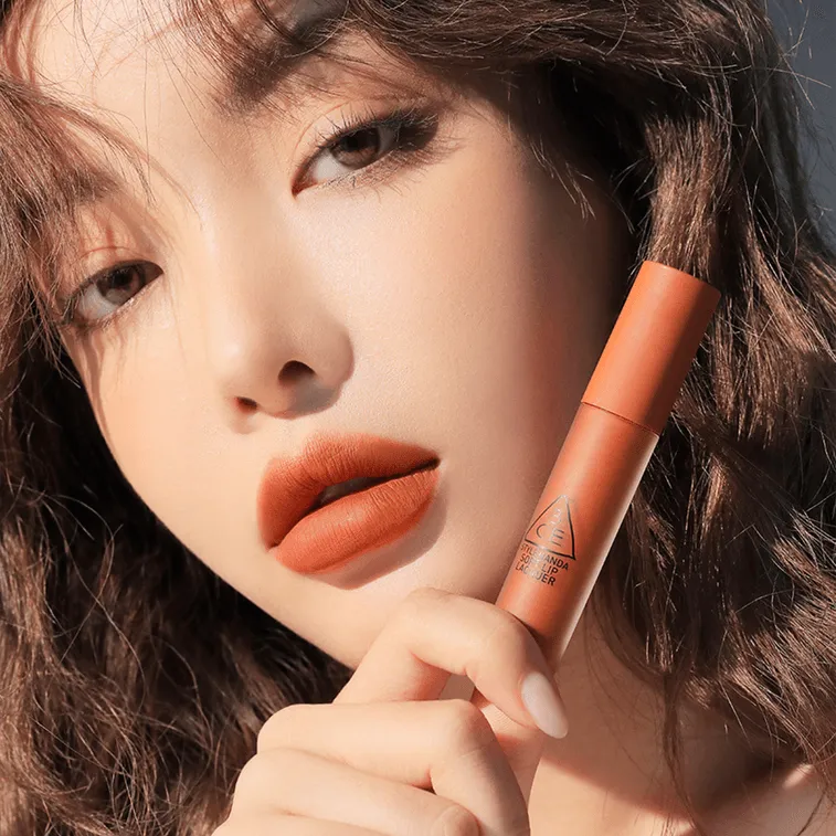 3CE Soft Lip Lacquer #Tawny Red