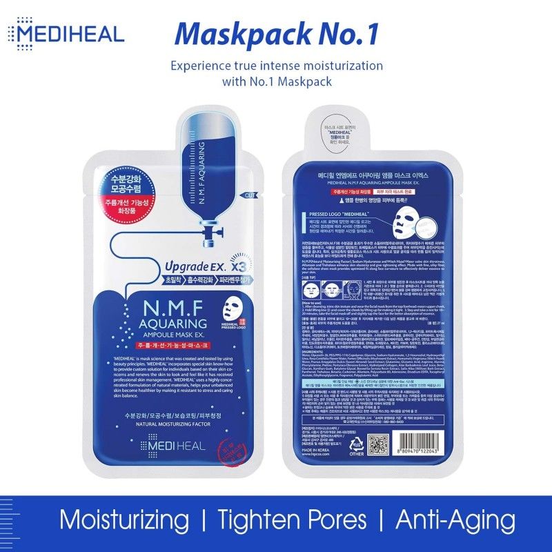 Mediheal N.M.F Aquaring Ampoule Mask 1pcs